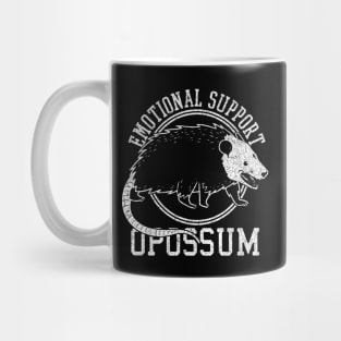 Vintage Emotional Support Opossum Mug